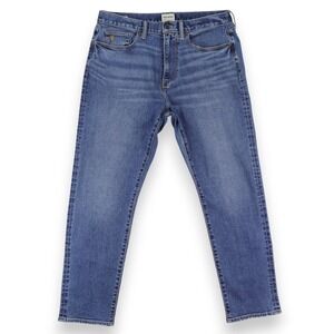 Todd Snyder Jeans Mens 32x29 Blue Medium Wash Stretch 5-Pocket Slim Tapered